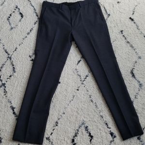 NWOT Theory Navy Patterned Wool Pants Size 32